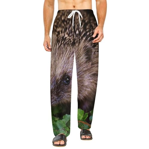 Pantalon de détente femme hérisson : vêtement de nuit long pour soirées cocooning S