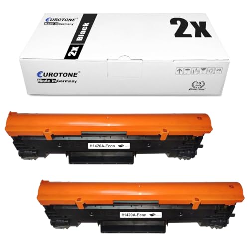 Eurotone HP 142A 142X - Toner compatibile con HP Laserjet MFP M140W Toner per LaserJet MFP M140 M110W, 2 pezzi, nero