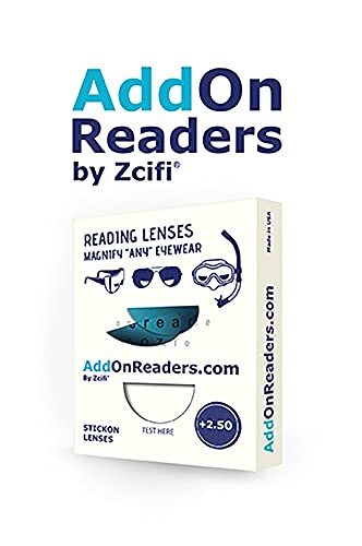 Stick-on Bifocals by Zcifi +2.50, 2PK…