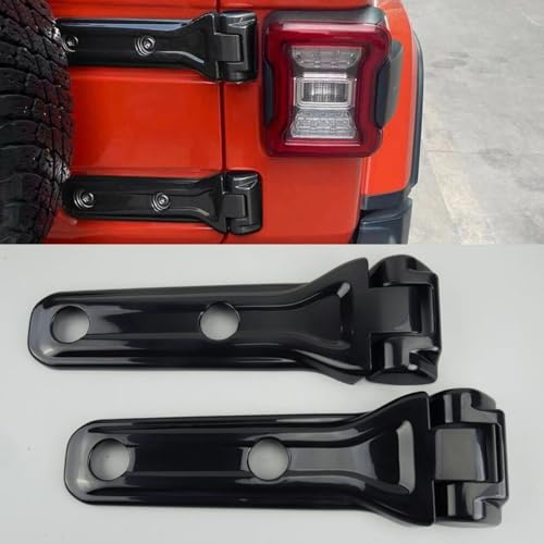 Embellecedores para bisagra de rueda trasera compatible con Wrangler JL 2018 a 2022 2