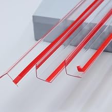 Trimold Clear Peel and Stick L Molding Corner Guards with 90 Angle for Wall Door Frame Cabinet Baseboard Protection and Decoration, 2.9ft x 1.2in 3Pcs