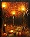 Oak Street Wholesale LED Lighted Pumpkin Fall Scene Canvas Wall Art Harvest