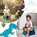 Children's Toilet Seat, Learning Toilet with Backrest, Baby and Children's Toilet, Training Seat with Detachable Dinosaur Toilet Seat, Toilet Training Toilet for Toddlers Boys Girls Ages 1-3