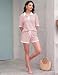 KFUBUO Womens Lounge Sets 2 Piece Outfits Short Sleeve Stripe Knit Tops Short Sets Summer Loungewear Sets