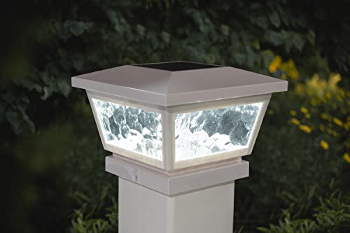 Classy Caps Fs100W Fairmont Solar Post Cap, 5" X 5", White #TOP3