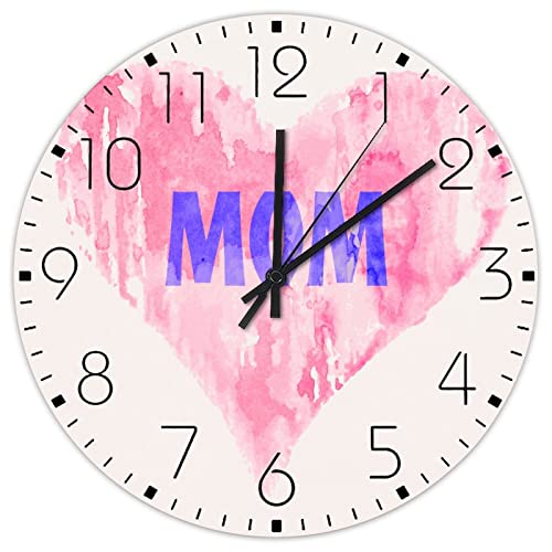 Horloges murales en bois rustique double face suspendue de 38cm - 2
