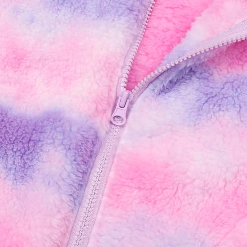 Image of JESKIDS Girls' Boys Sherpa Fleece Vest Outwear Lightweight Solid Color Cute Jacket with Pockets 2-11 Years