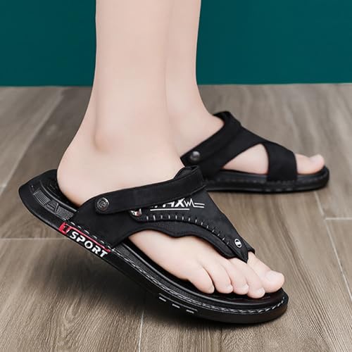 Summer Men Fashion Bunion Orthopedic Flip Flops,Comfy Plantar Fasciitis Walking Slippers,Slip On Beach Sandals For Hallux Valgus3