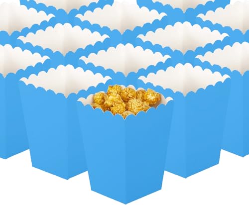 50 Stück Popcorn-Boxen, Klein Weiße Popcorn Boxen Popcorn Container, Popcorn Tüten Candy Container, Wird um Snacks, Popcorn und Süßigkeiten in Theatern Kinos und Karneval zu Süßigkeiten
