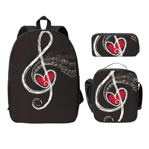 Sac à dos d'école léger avec motifs notes de musique pour la rentrée des classes en CM1