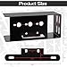 LINKITOM Rectangular Trailer Tail Light Mounting Box & License Plate Bracket, Left Right Guard Cover for Trailers Over 80