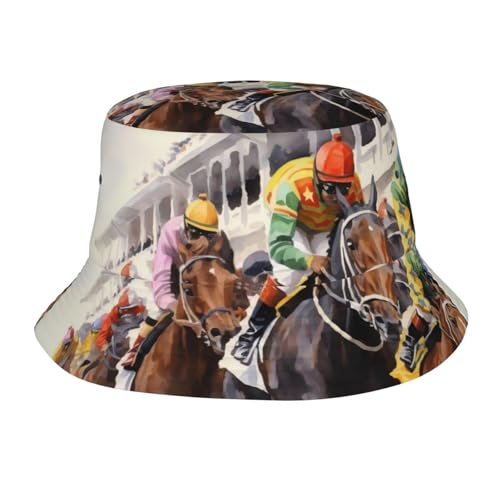 Kentucky 2026 Derby Bucket Hats Vintage Graphic Fishing Hat Unisex Fashion Classic Sun Hat