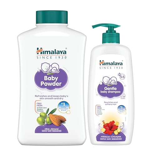 Image of Himalaya Baby Shampoo (400ml) + Baby Powder (700g) - Combo Set| No.1 Doctor Recommended Brand