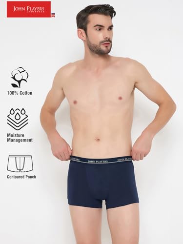 Image of John Players Pack of 2 Trunks Underwear for Men- 100% Cotton