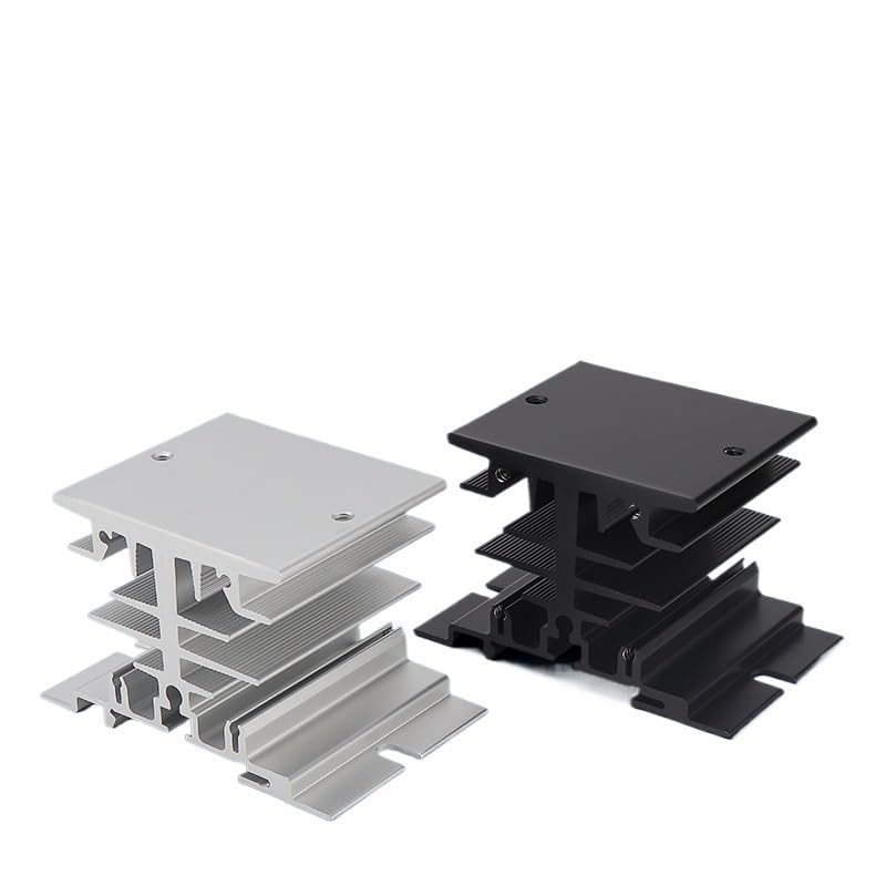 Relais Statique 10A 25A HS1-0150K Dissipateur Thermique Aluminium Kit Ventilation Pas Vis DIN
