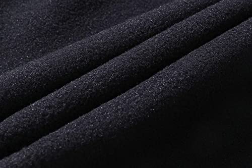 BenBoy Herren Wanderhose Wasserdicht Softshellhose Outdoorhose Winddicht Warm Gefüttert Skihose Snowboardhose Winter Trekkinghose,KZ1672M-Black2-L