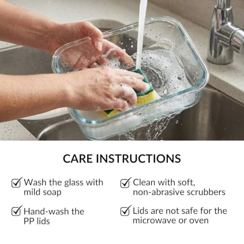 Image of Nestasia Borosilicate Glass Containers with Clip Locks Set of 4 (370ml, 660ml, 1L, 1.5L) - Airtight & Leakproof Containers with Air Vent Lid for Fridge Storage | Microwave & Dishwasher Safe (Lavender)