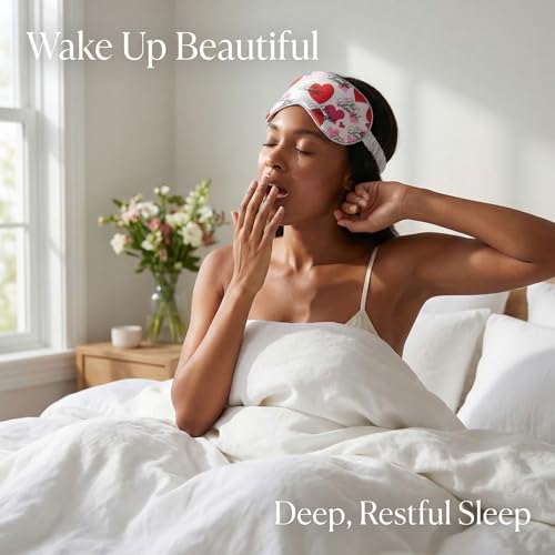 Image of Luxury Elastic Band Sleep Mask - Soft, Lightweight & Ultra Comfort-Perfect for Light Blocking Wake up Radiant (Silver, Adjustable Strap)