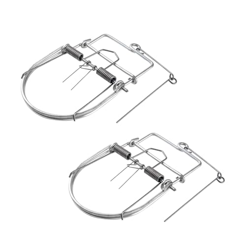 2 Pack Small Animal Traps Mouse Trap,Spring Trapt Rodent Cage,Suit for Rat,Reusable