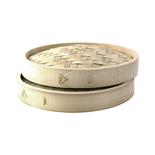 Image of PacknWood 209BBDIM30LID - Bamboo Lid for Dim Sum Giant Steamer - Lids for Steaming Basket - Reusable & Biodegradable Bamboo Lid Dim Sum Steamer - (11.8 inch) - (Pack of 10)