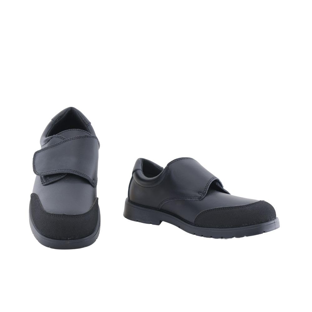 Zapato Colegial Unisex Fabricados en Piel - Muy Cómodos de Fácil Apertura con Velcro - Made in Spain.
