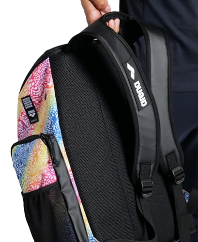 Image of ARENA Spiky III Backpack 45 Swimming Athlete Sports Gym Rucksack Large Training Gear Equipment Swim Bag for Men and Women, 45 Liters, Pride
