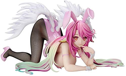 Xlyasky Adult Children's Toys No Game No Life Anime Figures Angel Jibril Bunny 16.5cm PVC Figure Toy Model Toys Girl Soft Chest Figure Doll