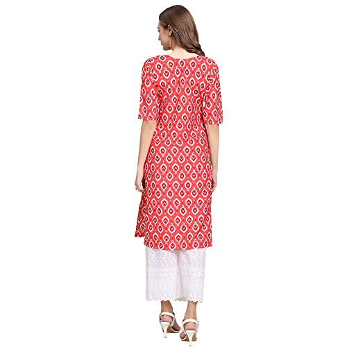 Image of Pinkmint Women's Crepe Digital Print Straight Kurta