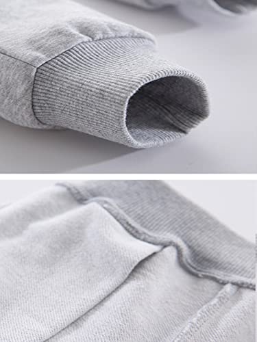Image of GFQLONG Toddler Boys 2 Pack Cotton Active Jogger Sweatpants,Kids Casual Athletic Solid Pocket Pull On Pants