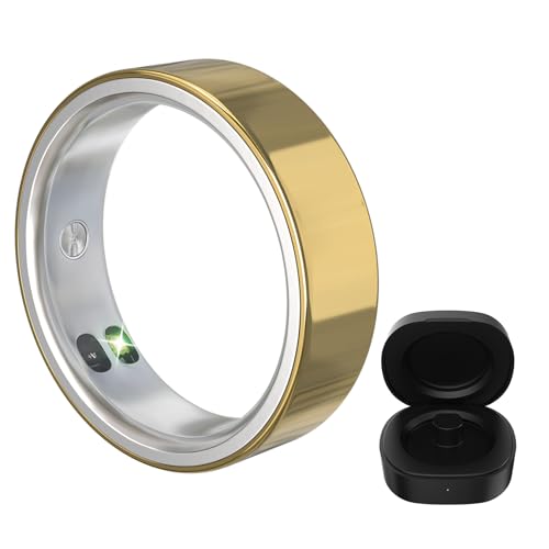 CONSSU Ring Gen 2 Air AI Smart Ring Fitness/Sleep/Health Tracker for Women&Men Vibration Reminder No APP Fee 4-6 Day Battery Life Temp/HR/SPO Monitoring for Android & iOS - Size 10