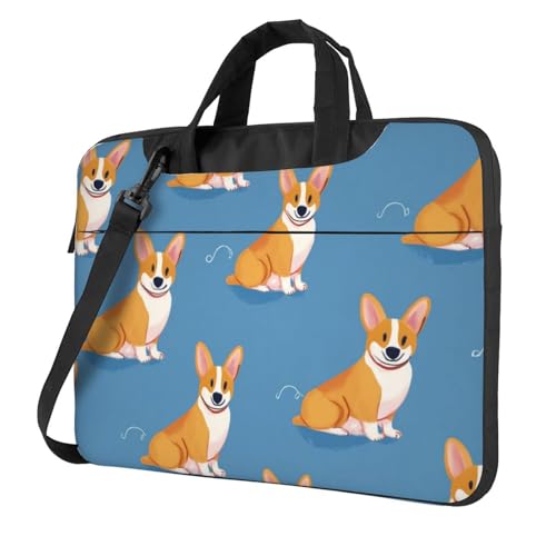 Maletín impermeable para laptop 15.6 pulgadas Corgi Dog Cute miniatura 1
