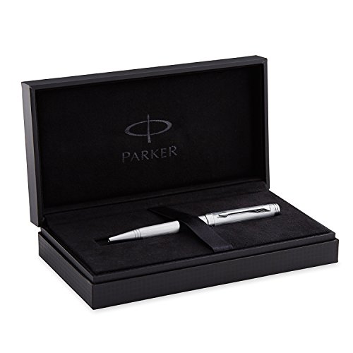 Parker Premier Monochrome Titanium, Ballpoint Pen with Medium Black refill (S0960820)