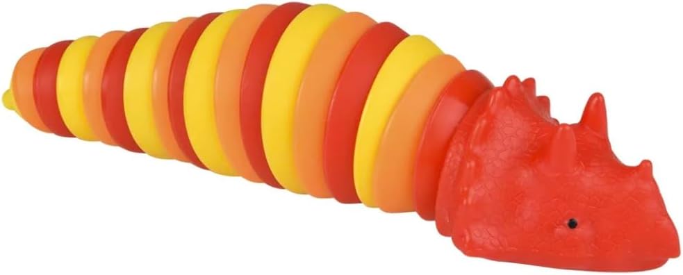 Dinosaur, Alligator, and Snake Wiggle Fidget Slug - Prehistoric Themed Sensory Toys with Articulated Joints for Stress Relief and Stimulation - Autism and ADHD Support