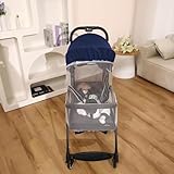 Alivio Lightweight Pushchair, Folding Baby Stroller 0-3 Years, Toddlers Travel Stroller with Mosquito Nets, Shoulder Strap, Anti-Friction & Wheels (Blue) - Image 5