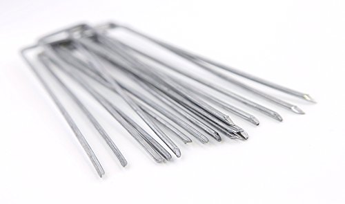 GardenPrime Bodenanker - 100x Verzinkte Erdanker zur Befestigung von Folien, Unkrautvlies, Kunststoffplatten, Bodenvlies… – Bild 4