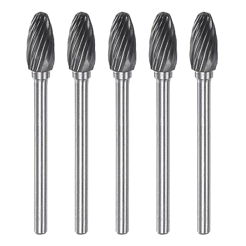 Set de 5 fresas de carburo con forma de llama miniatura 1