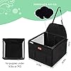 SWIHELP-Small-Dog-Car-Seat-Puppy-Pet-Car-Booster-Seats-for-Back-and-Front-Seat-with-Whole-Sturdy-PVC-FramePet-Car-Seat-for-Under-14-lb Pet Car Booster Seats