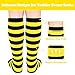 Sarfel Toddler Halloween Socks Kids Halloween Socks Girls Witch Sock Kids Black and Yellow Striped Sock Knee High Bee Costume