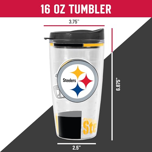 Image of Rico Industries NFL Football Double Wall Classic 16oz Or 20oz Tritan Tumbler W Lid