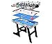 hj HLC® Mesa Multijuegos Plegable 4 en 1 Mesa de Billar,Ping Pong,Hockey y Futbolín (109 x 60,5 x 82 cm) Buen Regalo para Las Fiestas Juegos Entre Familia