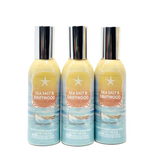 Image of Concentrated Room Spray Bath and Body 3 Pack 1.5 oz / 42.5 g Home Fragrance Air Freshner (1.5 oz / 42.5 g (3 Pack), Sea Salt & Driftwood)