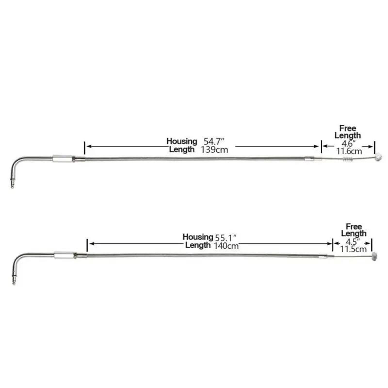 Cable De Acelerador 140 Cm para Motocicleta para Harley Dyna Softail FLT FXD FXST FLH Electra Glide