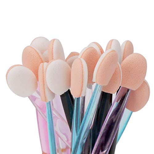 Akstore 30PCS Disposable Dual Sides Eye Shadow Sponge Applicator Eyeshadow Brushes Makeup Brush (30PCS-Mixed) - Image 4