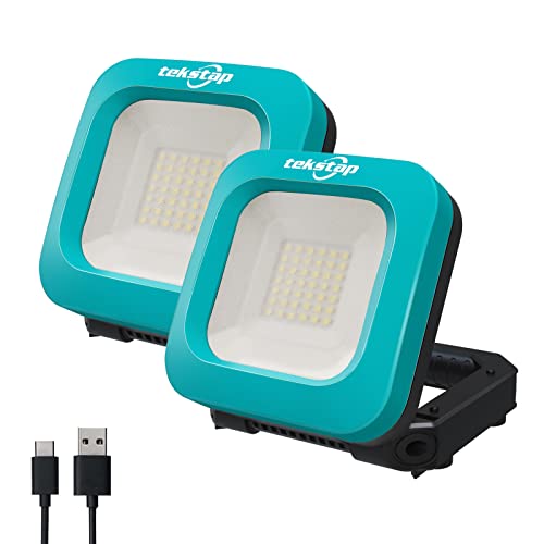 Tekstap Rechargeable Work Lights Blue, 2 Pack