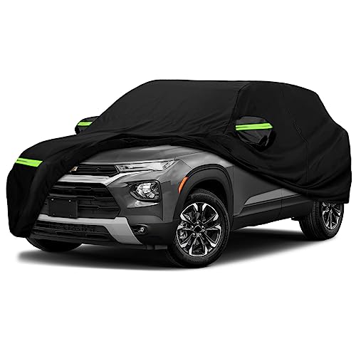 Waterproof Car Cover Compatible with Chevrolet Trailblazer Crossover LS/LT/RS/ACTIV 2020-2025, 420D All Weather Car Covers with Zipper Door for Snow Rain Dust Hail Protection