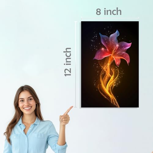 Image of SiddArtify Abstract Wall Art Poster Print Set - Modern Decorative Prints for Living Room Bedroom Office - 8x12 inch Board Pack of 6