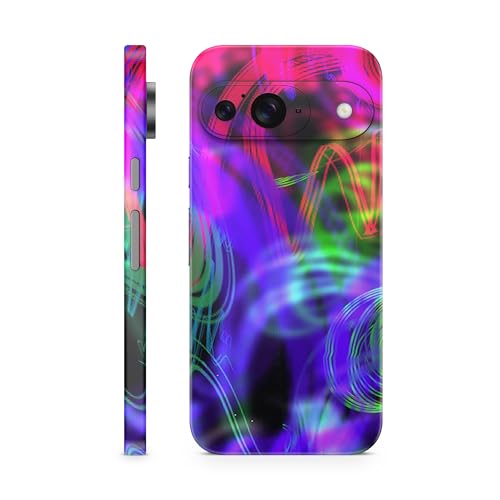 Phone Skin Compatible with Google Pixel 9 - Neon Splatter - Premium 3M Vinyl Protective Wrap Decal Cover - Easy to Apply | Crafted in The USA by MightySkins