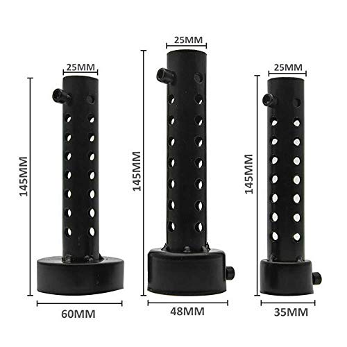 Riloer 2 pièces universel 48mm moto silencieux d'échappement moto silencieux peut insérer déflecteur silencieux DB Killer amovible (noir) - Image 3