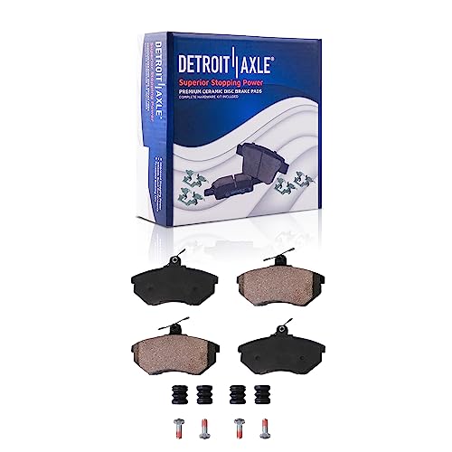 Image of Detroit Axle - Front Brake Pads for Volkswagen Cabrio Golf Jetta Passat, Ceramic Brake Pads Replacement