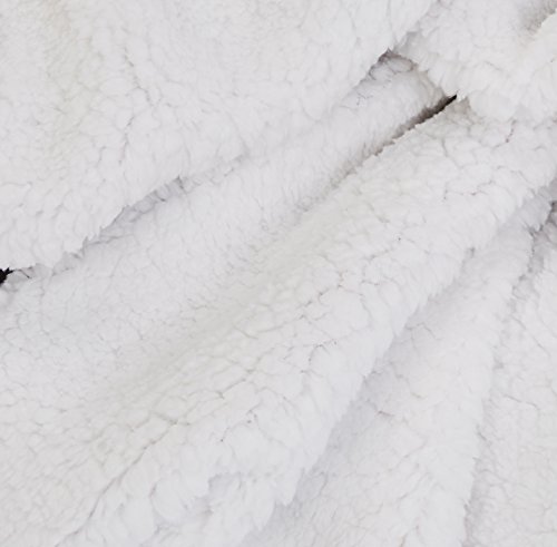 Amazon Basics - Decke aus Mikro-Kunstfell und Sherpa-Fleece - 220 x 240 cm, Taupe - Image 6